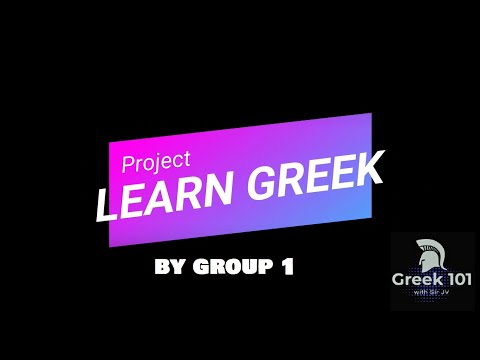 Project Learn Greek / Greek Alphabet Song / Greek101