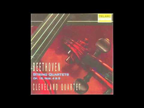Cleveland Quartet - Beethoven Quartet in A Major, Op.18, No.5