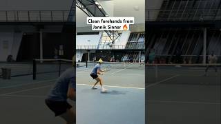 Forehand striking by Jannik Sinner | #tennis