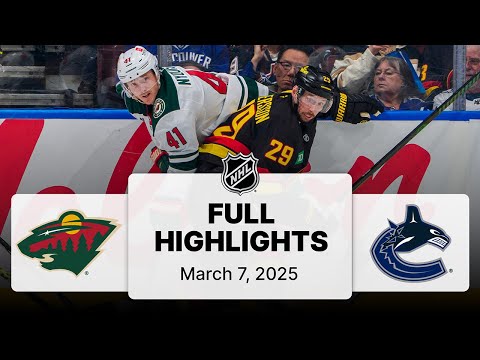 NHL Highlights | Wild vs. Canucks | March 07, 2025