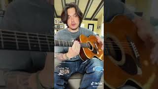 Neon Guitar Tip from John Mayer on Tiktok
