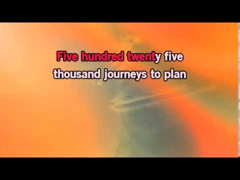 Seasons of Love (instrumental with lyrics) from Rent