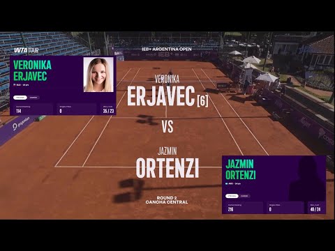 (6) Veronika Erjavec (SLO) vs Jazmin Ortenzi (ARG) - Game, Set, Match