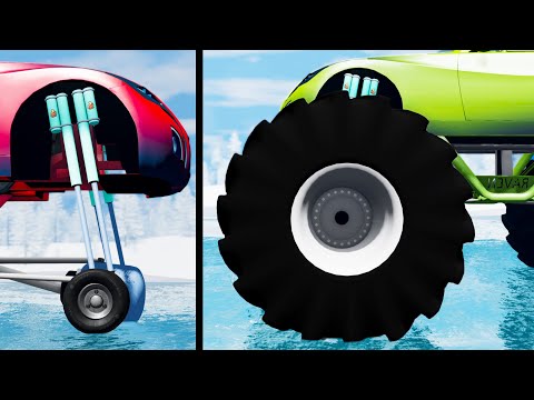 Large vs Little Wheels #25 - Beamng drive