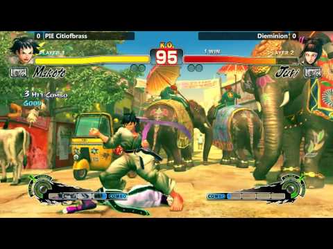 USF4 @ Last Man Standing 2 - Diemnion (Juri) vs PIE citiofbrass (Makoto) [720p/60fps]