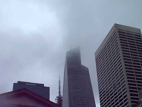 New York City up-close - overcast weather