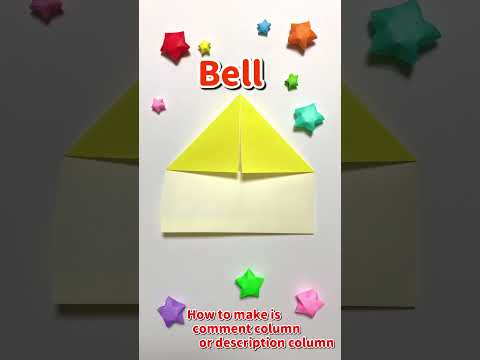 Origami Bell [Simple Christmas Ornaments] #Shorts