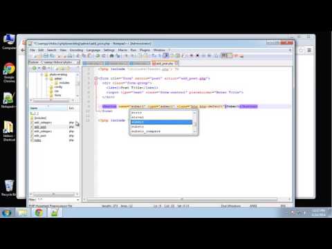 Learn how to create a PHP Lovers Blog using PHP and MySQL Part 5