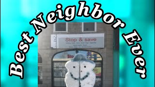 Our neighbor to Saint Catherine’s High School loves to make people smile now that’s a SUPERHERO !