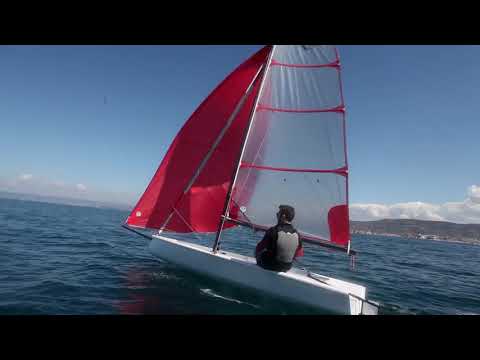 Testing the trolley design - Beneteau First 14 SE ex Seascape14