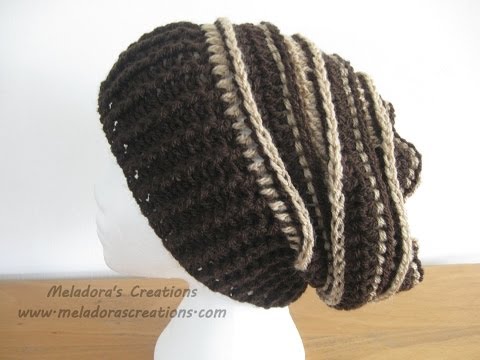 Looks GREAT 😮 ☀ You won't BELIEVE how EASY it is to crochet - Riptide Slouch Hat - Beehive Slouch