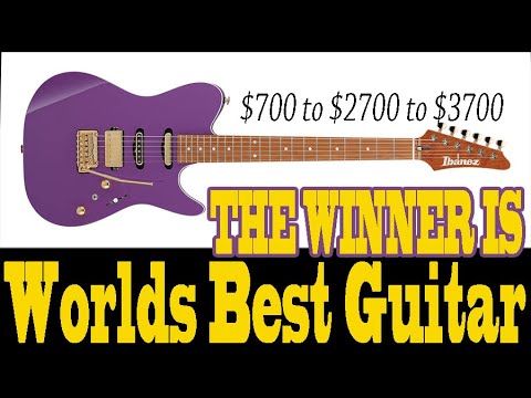 The Worlds Best Guitar from  $700 to $1600 to $3700 Is Lari Basilio Right ? Ibanez or Knaggs