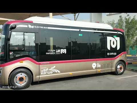 yutong 10 seater Electric Metro Bus Charging.#qatar