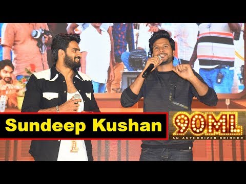 Sundeep Kishan At 90 ML Pre Release Event