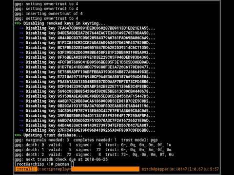 Installing Arch Linux in less than three and a half minutes