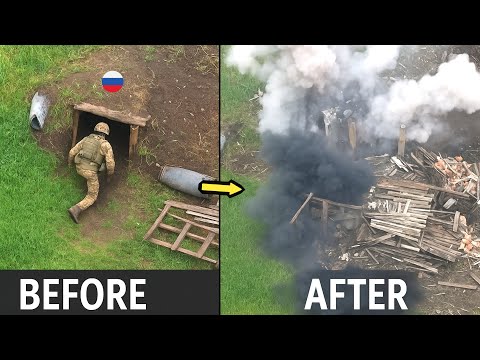 Ukrainian Drone Destroys Russian Tunnel!
