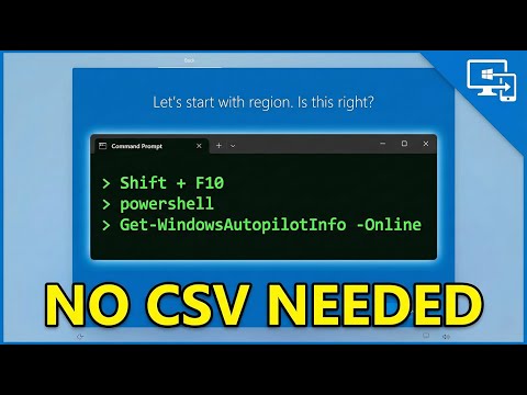 Windows Autopilot: Register Hyper-V VM Windows Autopilot: Register Hyper-V VM