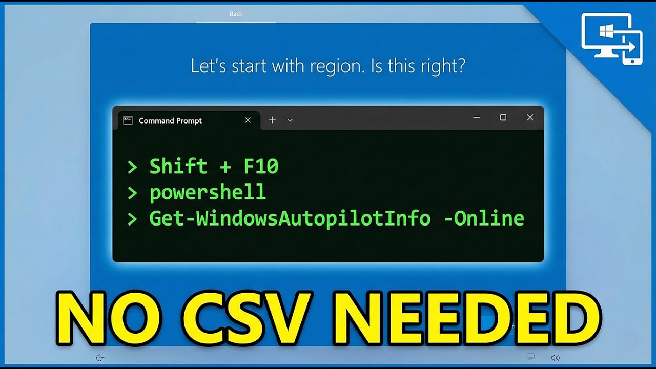 Force Register Autopilot Devices in Seconds (PowerShell Method)