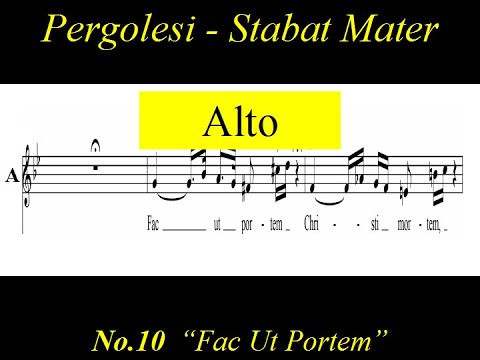 Pergolesi- Stabat Mater - 10. Fac Ut Portem - Alto