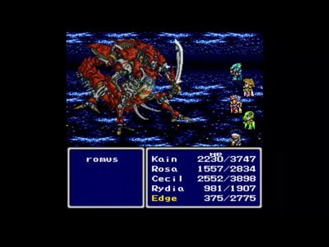 Final Fantasy 4 (Japanese Easy Type) - Part 17 - Final Boss Zeromus + Ending