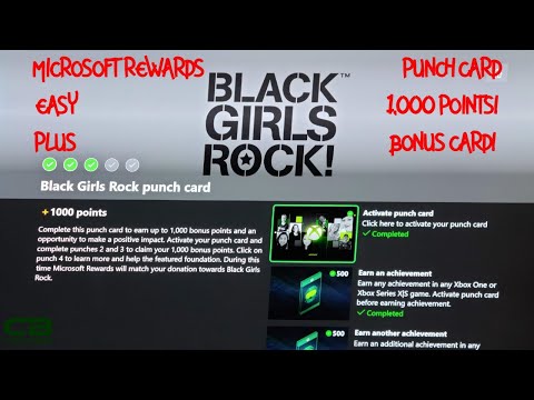 Black Girls Rock Microsoft Rewards Punch Card - Easy 1,000 Points & Bonus Disney + Punch Card!
