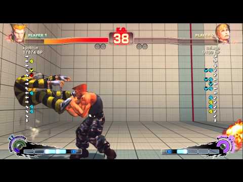 kyotojin [Guile] vs uziwgp [Cody] SSF4 Japanese Online Ranked Matches - TRUE-HD