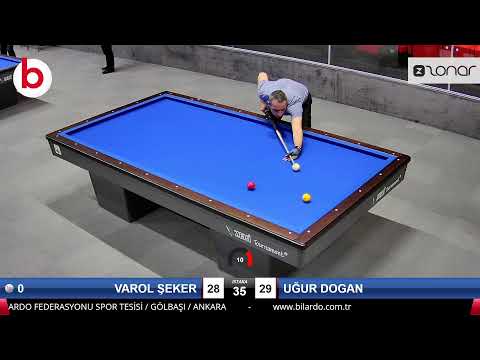 VAROL ŞEKER & UĞUR DOGAN Bilardo Maçı - 2021 TÜRKİYE ŞAMPİYONASI 2.ETAP-9.TUR