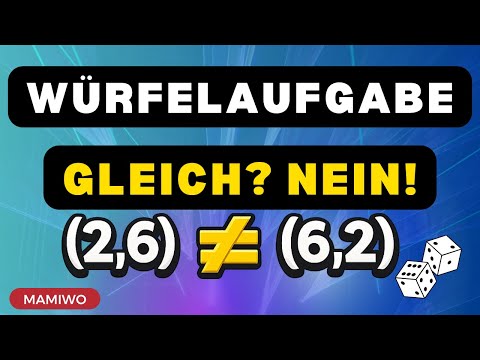 🎲🎲Wahrscheinlichkeiten beim Würfeln – Zwei Würfel einfach erklärt (36 Ergebnisse!)