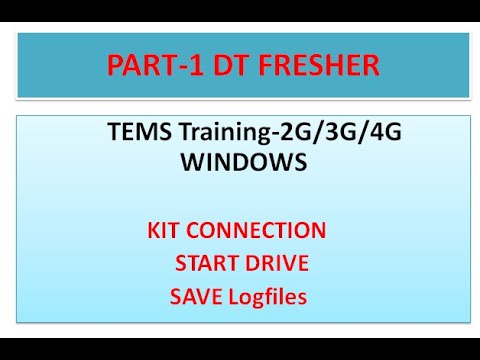 TEMS Investigation Training Part-1 || Video