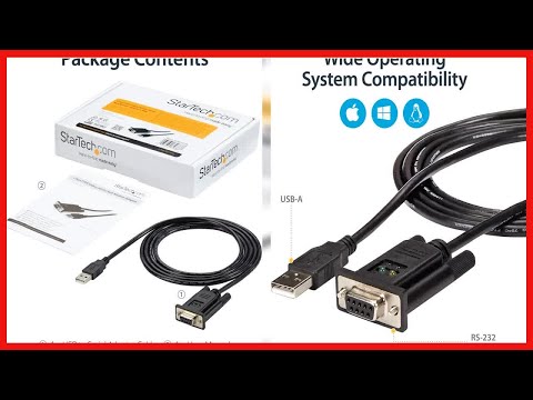 StarTech com USB to Serial RS232 Adapter   DB9 Serial DCE Adapter Cable with FTDI – Null Modem   USB
