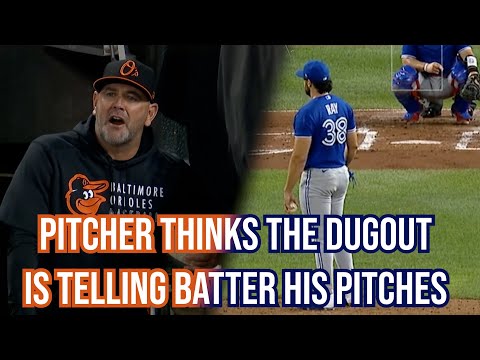 Pitcher thinks Orioles have his pitches and Orioles manager gets mad, a breakdown