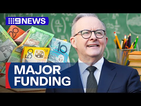 Prime minister's big funding promise for public schools | 9 News Australia