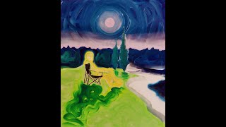 Rittz, Spiraling Out of Control. happiness. 20x24''. oil on canvas. @adam sturch