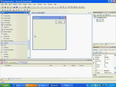 Visual Basic Net 2008 Tutorial 1