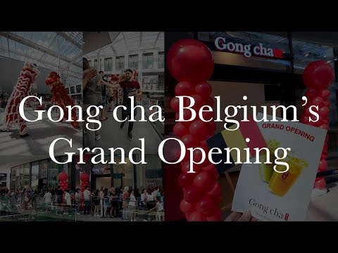 Gong cha Bélgica 🇧🇪🎊🦁GRANDE ABERTURA🇧🇪🎊🦁