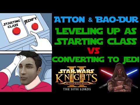 Star Wars KOTOR 2 Atton & Bao Dur Starting Class vs Converting to Jedi | Should You Level Them Up?