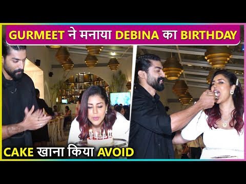 Debina Bonnerjee Celebrates Her Birthday, Husband Gurmeet Choudhary Avoids Eating Cake
