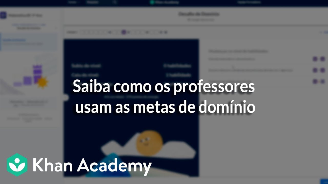 Saiba como os professores usam as metas de domínio