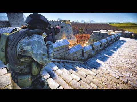 8,070 Modern Soldiers Defend Fortress From 1 Million Zombies - UEBS 2