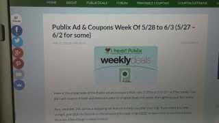 Couponing Part 4: Preparing a Publix shopping trip