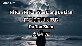 Download lagu Ni Kan Ni Kan Yue Liang De Lian 你看你看月亮的脸 Da Tou Zhen 大头针AI Lyrics mp3