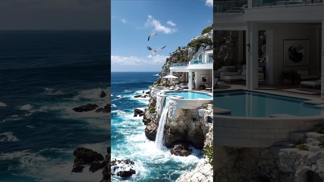 🌊 Unreal Cliffside Infinity Mansion Above the Ocean