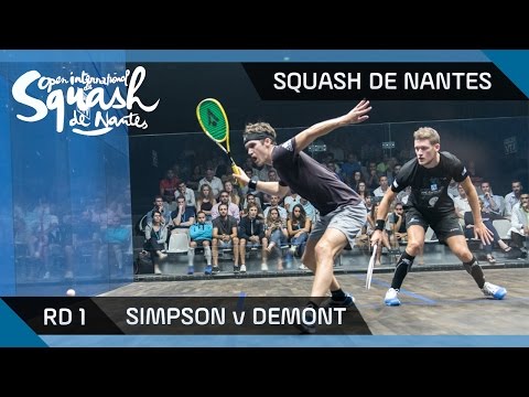 Squash: Simpson v Demont - Squash de Nantes 2016 Rd 1 Highlights