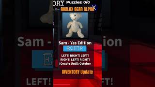 Roblox bear alpha inventory update (outdated)#roblox #robloxbear