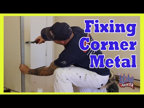 How to fix a bent corner on a wall with corner bead
