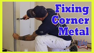 How To Fix A Bent Corner On A Wall.  DIY DRYWALL REPAIRS.