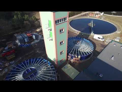 JS Power-Pol Zielona Gora Poland assembly tanks, montaż ZKF Zielona Góra oczyszczalnia ścieków