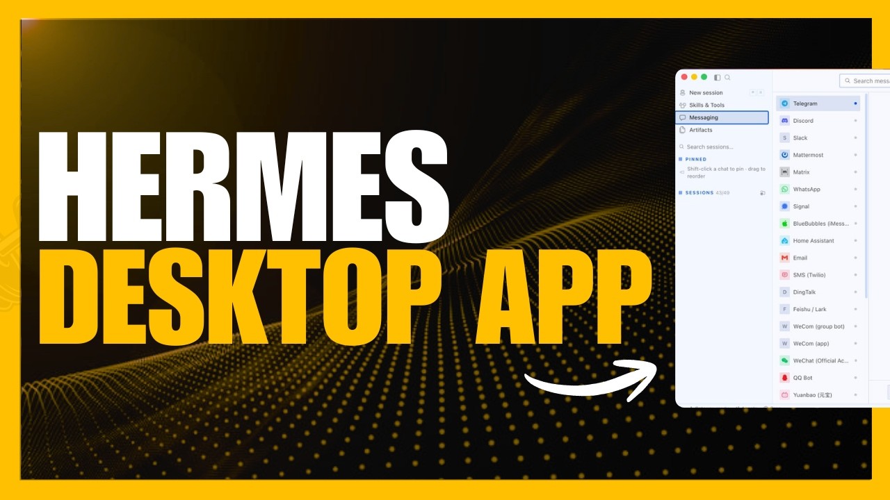 Hermes Agent Official NEW Desktop App - The 24/7 Self-Evolving AI Agent!