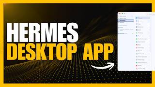 Hermes Agent Official NEW Desktop App - The 24/7 Self-Evolving AI Agent!