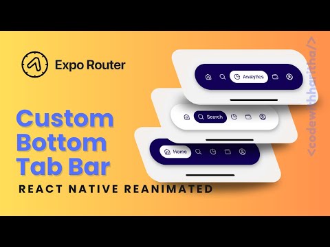 Custom bottom tab bar with React native reanimated - 01